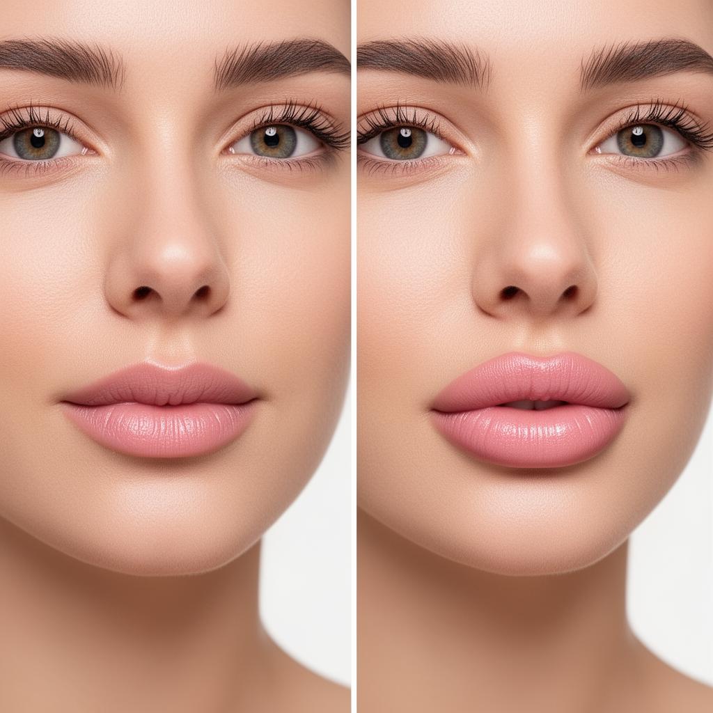 Before subtle lip enhancement