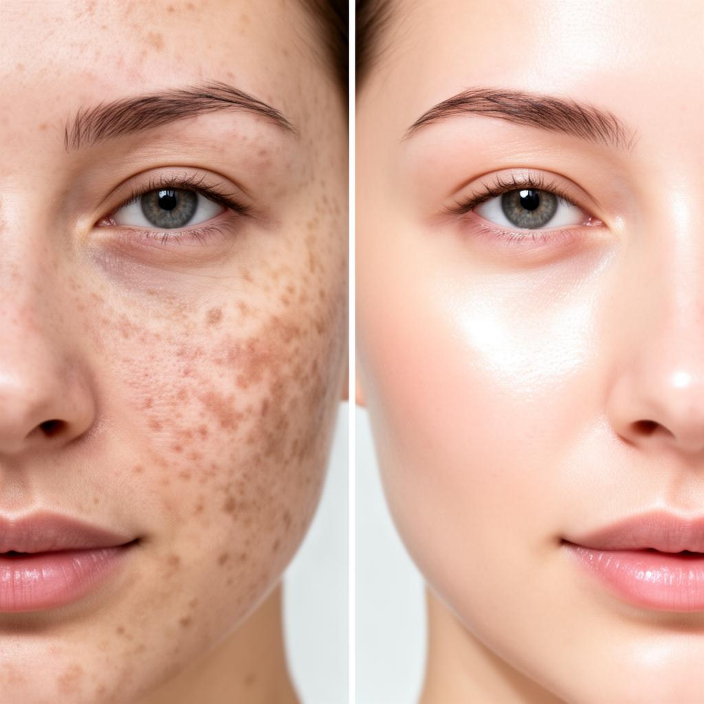 After skin rejuvenation treatment