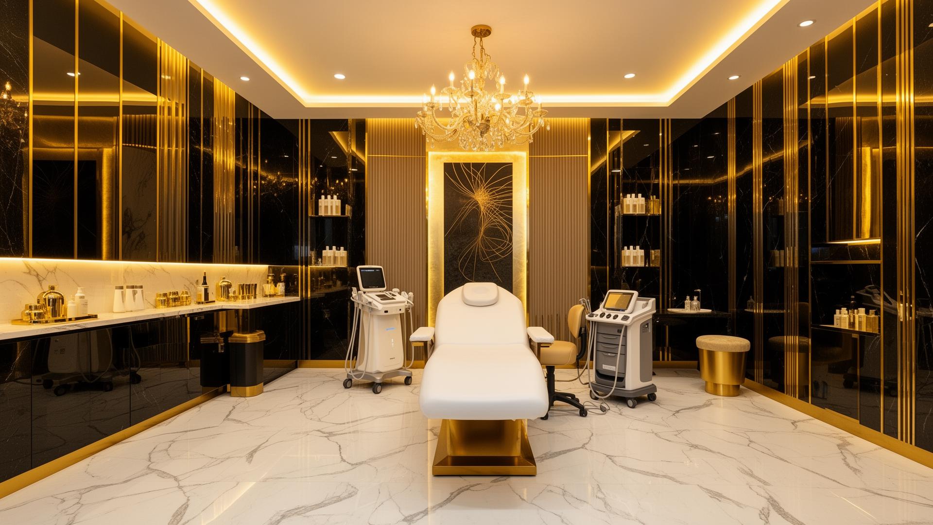 Treatment room interior